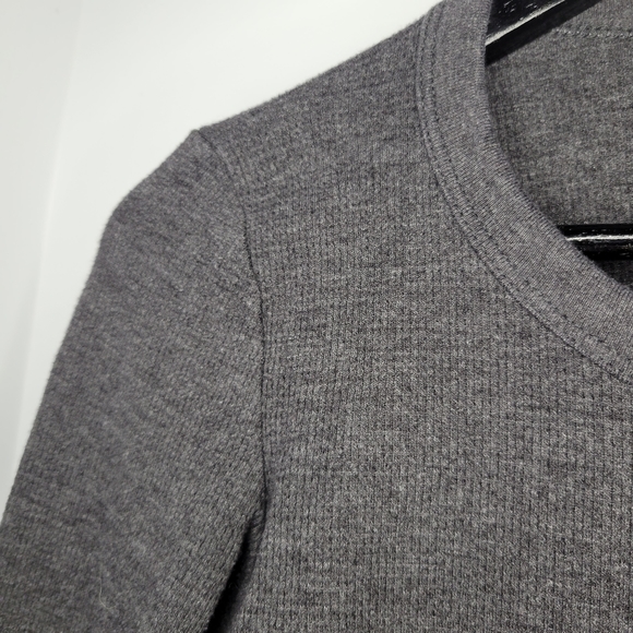 Women's grey banff long sleeve thermal top - Picture 5 of 8